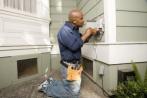 one of our Sunnyvale electrical contractors installing an outlet